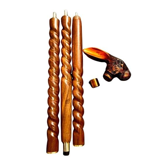 93,98 см деревянная трость для ходьбы с ручкой в виде кролика, резная трость для ходьбы, подарок для мужчин, женщин, папы, мамы, дедушки, бабушки