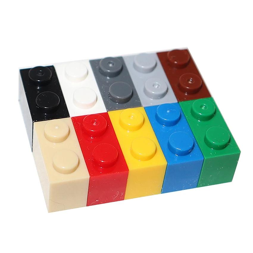 80 ШТ 3004 3065 Кирпичики 1x2 Точки Толстые Детали для Сборки MOC 1*2 Строительные Блоки DIY Образовательная Креативная Игрушка для Детей