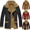Winter Fur All-in-one Thickened Coat Imitation Leather Men's Coat Outer Jacket