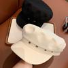 Flat Top Octagonal Cap Vintage Newsboy Hats Casual Star Hole Berets  Ladies