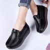 Fashion Women Flats Platform Shoes Women Elegant Genuine Leather Shoes Woman Autumn Slip On Casual Flat Shoes Women Zapatos De Mujer
