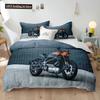 Комплект пододеяльника для кроссового мотоцикла 3D Гоночный Мотокросс Постельное белье Для Подростка Мотоциклиста Экстремальные Виды Спорта Полиэстеровый Пододеяльник