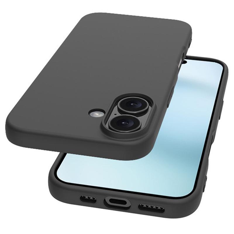 WANLONFENG RB1 Series For iPhone 16 Case Soft TPU Phone Cover with Screen Film