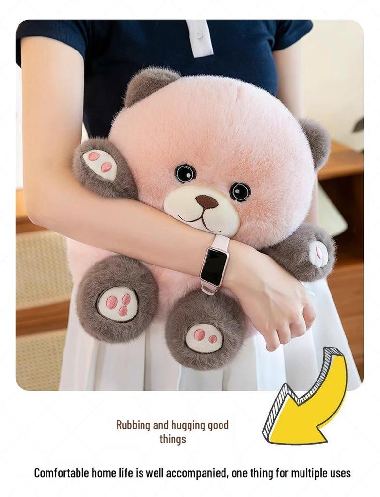 Large Plush Bean Bear Doll for Claw Machines and Ring Toss