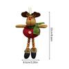 Home Office Portable Christmas Plush Doll Ornament Decorative Figure Wall Window Tree Reusable Hanging Decoration