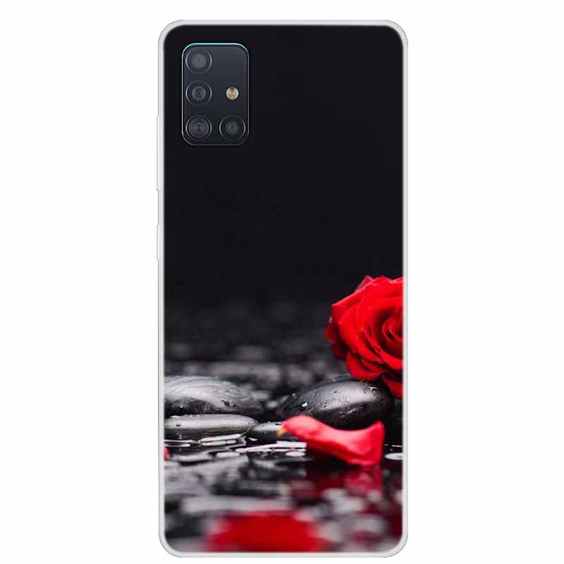 Для чехла Samsung Galaxy A71 A51 M31 Чехол M31S Мягкий силиконовый задний чехол для Samsung A71 M31S Чехол A 51 Ударопрочный чехол M31 Чехол