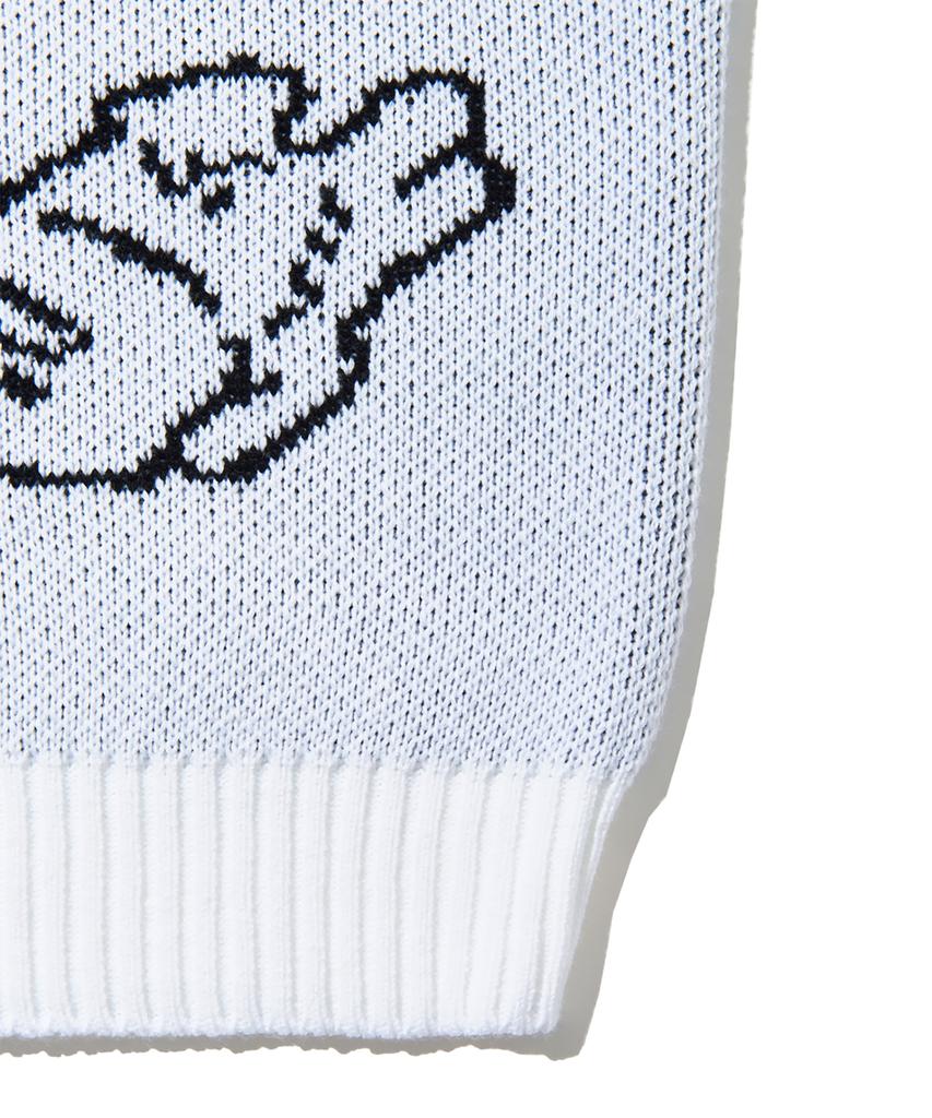 PEACE MAKER Teeth Knit Sweater (Ivory)