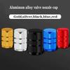 4pcs Car Tire Valve Stem Caps Aluminum Valve Caps Wheel Tires Valves Tyre Stem Air Caps