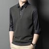 Long-sleeved Shirt Men's Trendy No-iron Inch Shirt Fake Two-piece Spring and Autumn New Business Casual Shirt for Men