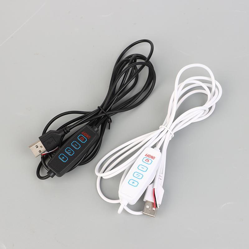Светодиодный диммер постоянного тока 5 В, 2 м, USB-кабель с переключателем, регулируемый пульт дистанционного управления, 3-контактный удлинительный провод для одного 3 цветов, светодиодный светильник Cct