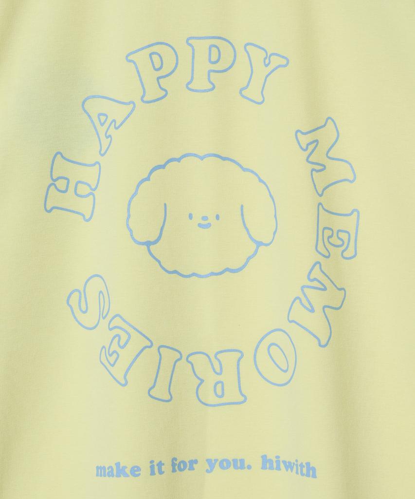 HIWITH Happy T-Shirt_Light Yellow