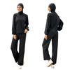 Women Long Islam Swimwear Muslim Swimwears With Cap Women Modest Patchwork Long Sleeves Islamic Burkinis Wear Bathing Suit Whole Swimsuit