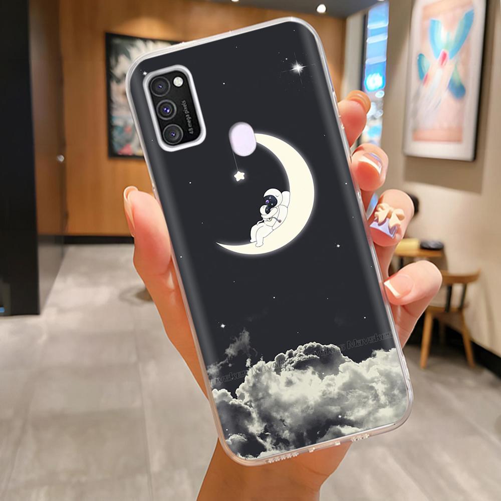 Для Samsung Galaxy M21 M31 Чехол Мягкий ТПУ Мягкий Силикон Модный Чехол для Телефона Для Samsung M21 M31 Funda Роскошная Задняя Крышка Coque Para
