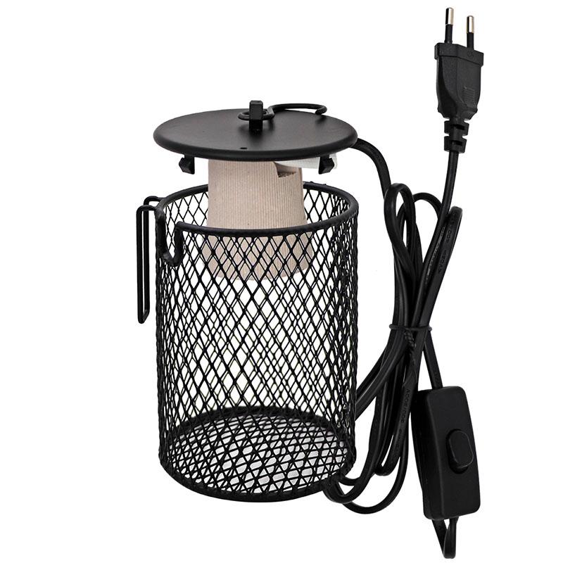 E27 Pet Heating Lamp for Turtle Snake lizard Infrared Ceramic Emitter Heat Light 50W/75W/100W Reptile Lamp Reptile Light EU Plug