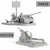 1/72 Статический сценарий Противотанковая пушка PAK40 M1938 4D Пластиковая сборная модель пушки Пазл Игрушка