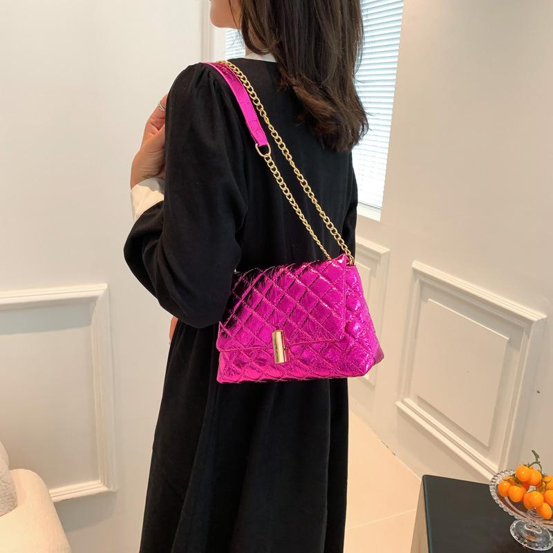 Yogodlns Роскошная стеганая сумка на плечо с лазерным дизайном и шевроном, женская сумка-мессенджер через плечо из искусственной кожи высокого качества с вышивкой нитью