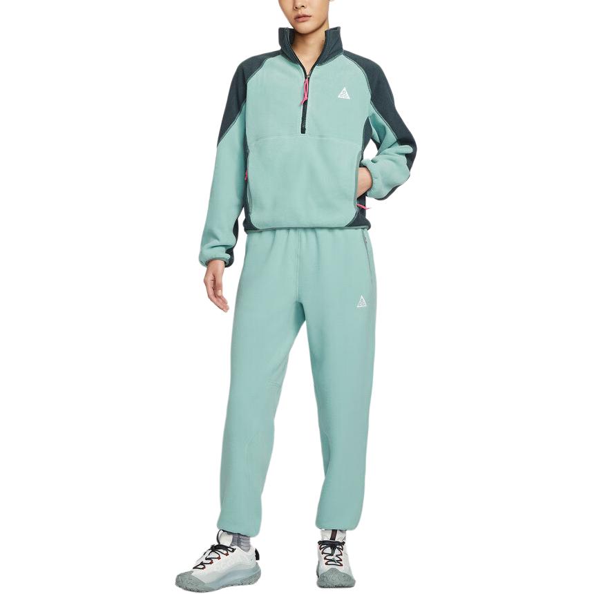 Nike Свитшоты ACG Женские Бирюзовые С воротником-стойкой Умеренно Обычные HJ0238-017