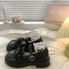 Versatile Platform British Style Black Small Leather Shoes Women's New Japanese Lolita Jk Shallow Mouth Mary Jane Shoes