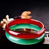 Natural Agate Bracelet Fashionable Charm Emerald Bangle Women's Gift