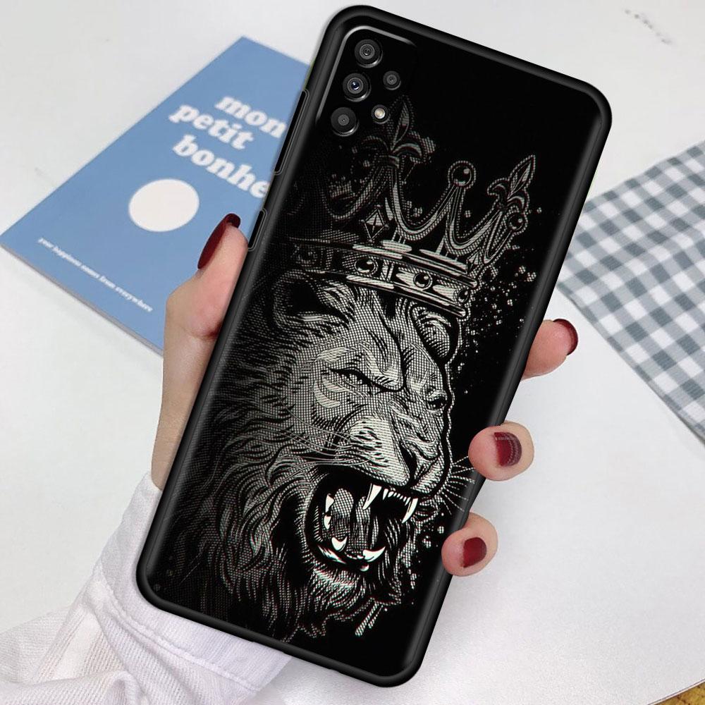 Чехол для Samsung Galaxy A52 A12 A51 A32 A21s A71 A53 A13 A32 A72 A31 A33 A22 A03 A41 Чехол для телефона Лев Волк