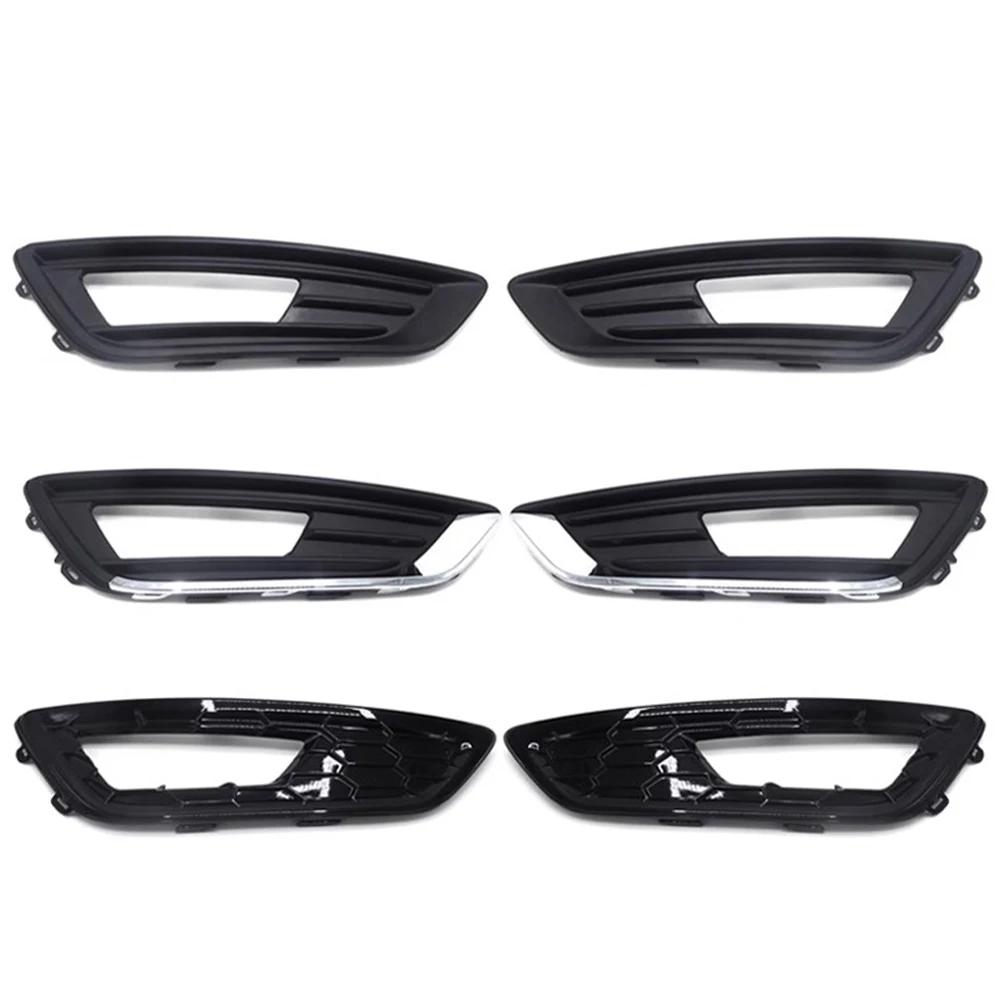 Противотуманные фары для Ford Focus MK3 2015 2016 2017 2018 Передний бампер Противотуманные фары DRL Дневные ходовые огни Крышка рамы Капот Решетка