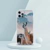 Для iPhone 15 16 14 13 12 mini 11 Pro Max XS X XR SE 7 8 Plus Силиконовый Прозрачный Чехол Кавайный Альпака Прекрасный Роскошный Чехол для Телефона
