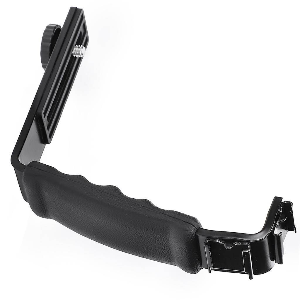 L Shaped Handheld Stabilizer Bracket with Cold Shoe Interface for DJI OM 4 Osmo Mobile 2 3