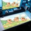 Anime Table Mat Capybara Mousepad Keyboard Mat Students Cabinet Gamer Desktop Mousepad Cup Mats Anti-wrinkle Non-slip Deskpad