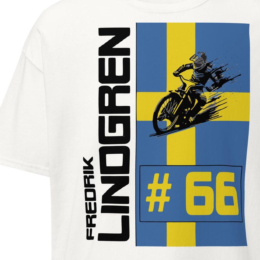 Lindgren #66 Sweden Speedway Tee Shirt (Unisex Fitting)
