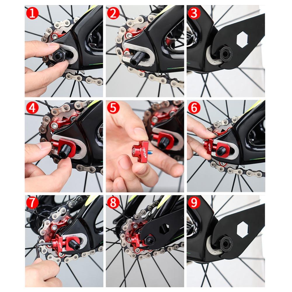 Hot Sale Aluminum Alloy for BMX Fixie Bicycle Chain Adjuster Bolt Bolt Screw Tensioner Fastener