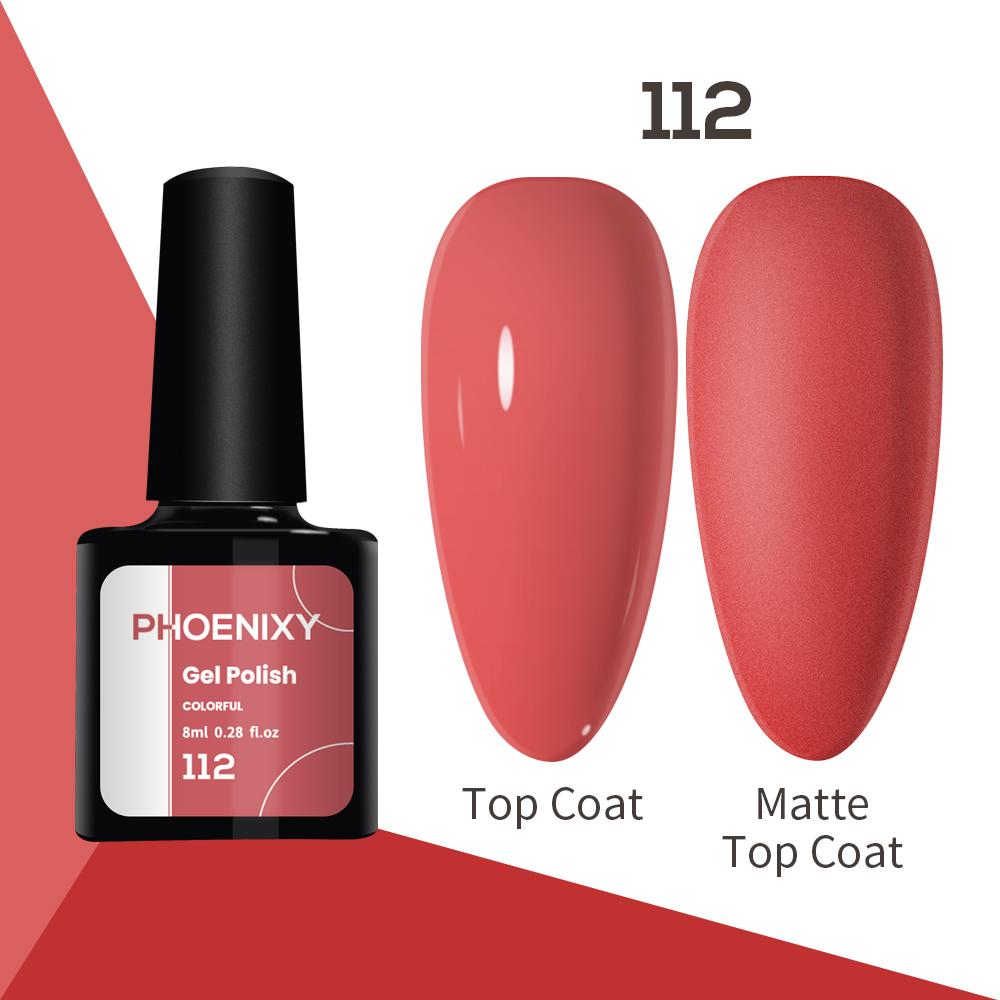 Лак для ногтей PHOENIXY, 8 мл, УФ-светодиодный гибридный лак для дизайна ногтей, гель-лайнер для маникюра, полупостоянная основа, верхнее покрытие, гель с блестками, блестящие цвета, гель