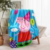 1pc Blanket Peppa Pig1 Print Design, Lightweight Blanket for Sofa, Bed- Soft &Warm, Gift for All Seasons like Christmas, Halloween