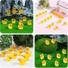 100/200 Pcs Luminous Mini Duck Tiny Resin Duck Little Duck Figurines Bulk For Dollhouse Ornament Micro Garden Diy Crafts Decor