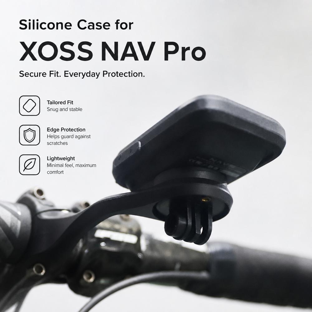 Силиконовый бампер-чехол для XOSS NAV Pro, погодозащитный, ударопрочный чехол с HD-пленкой для экрана, защитные аксессуары