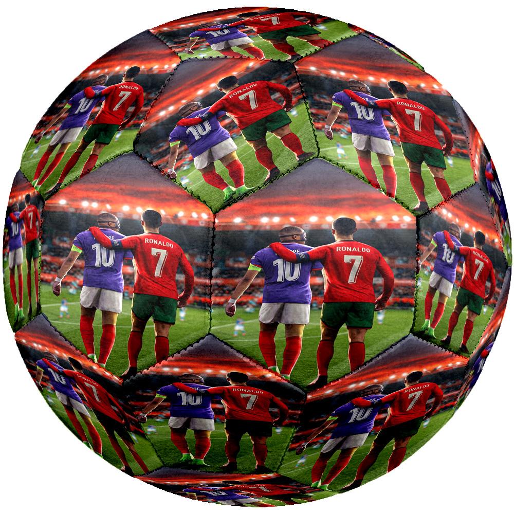 Ronaldo's Unity Sports: Moment Respect Size 5 Football Machine Sewn Indoor/Outdoor Universal Football Perfect Commemorative Gift for Soccer Lovers