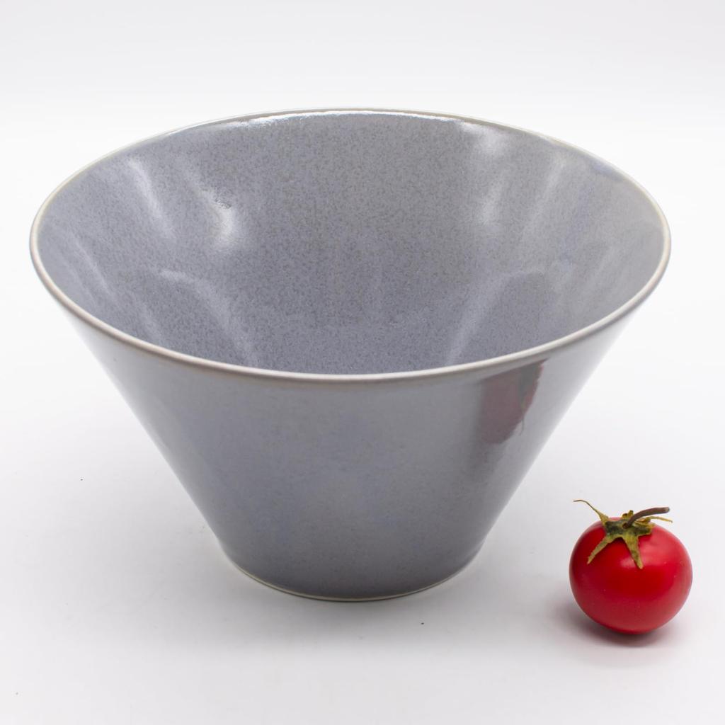 Aito Manufacturing Tableware Dishwasher Microwave Ramen Diameter Approximately 17cm x Depth Minoyaki Stylish Set of Blue Made in Japan "Natural Color"