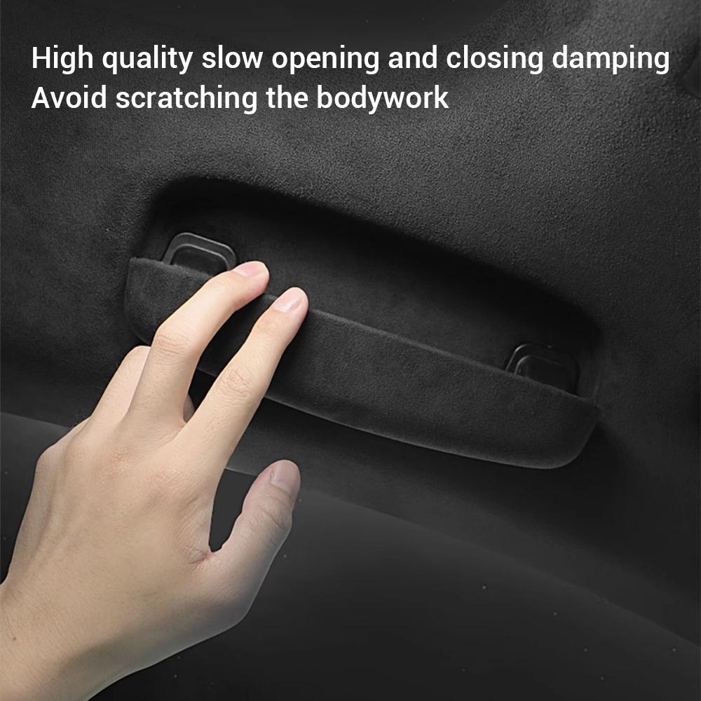 Glasses Case Storage Box Sunglasses Holder for Porsche Macan 2014-23 Cayenne Panamera 2018-23 Italian Premium Suede Accessories