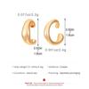 Модные Металлические Массивные Серьги-Зажимы для Ушей C-образной формы для Женщин Мужчин Простые Золотого Цвета Без Прокола Серьги-Каффы Украшения Подарки