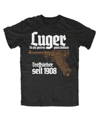 Luger премиум футболка пистолет 08, парабеллум, самозарядное оружие, Германия Унисекс футболка