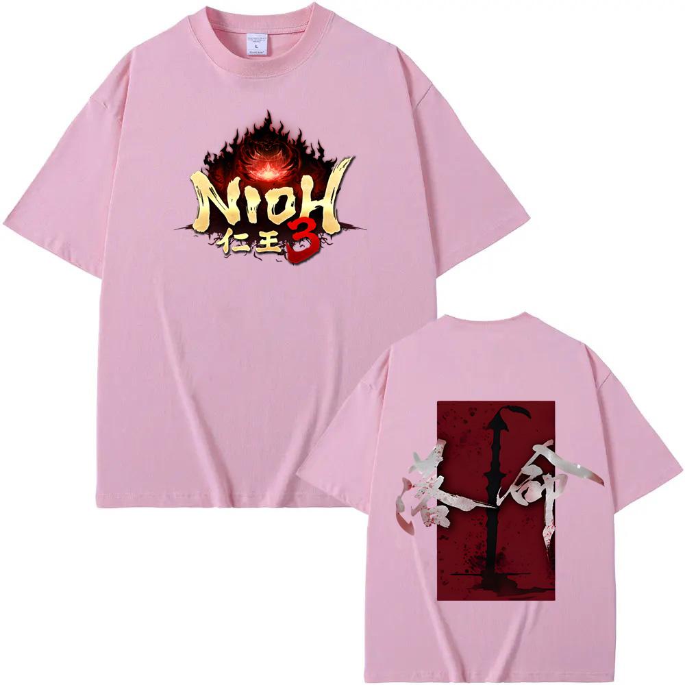 Nioh 3 TShirt 2026NEW Action roleplaying game TEE 100Cotton High Quality GAME Graphic Printing Teeshirt Vintage Short Sleeve