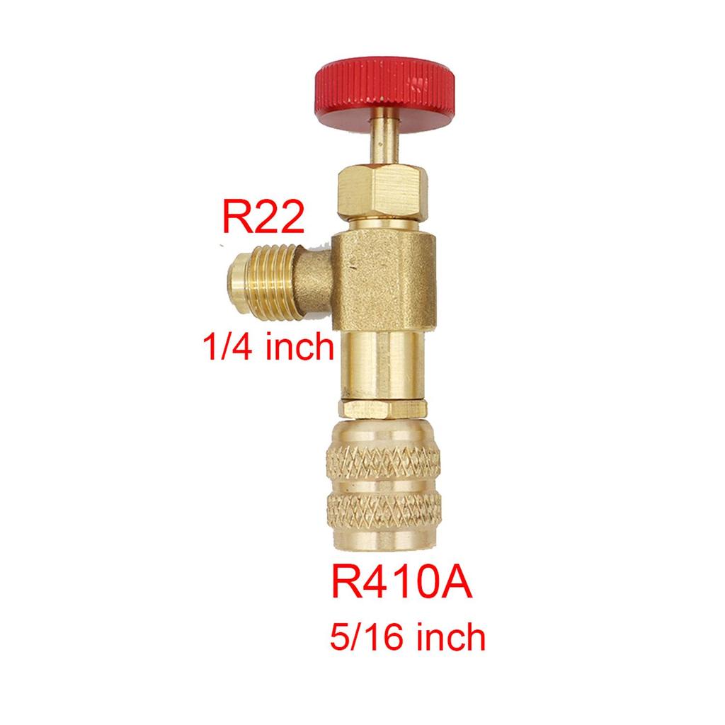 Жидкостный безопасный R410A R22 Хладагент для кондиционера 1/4"5/16" Адаптер безопасности Заправка хладагента