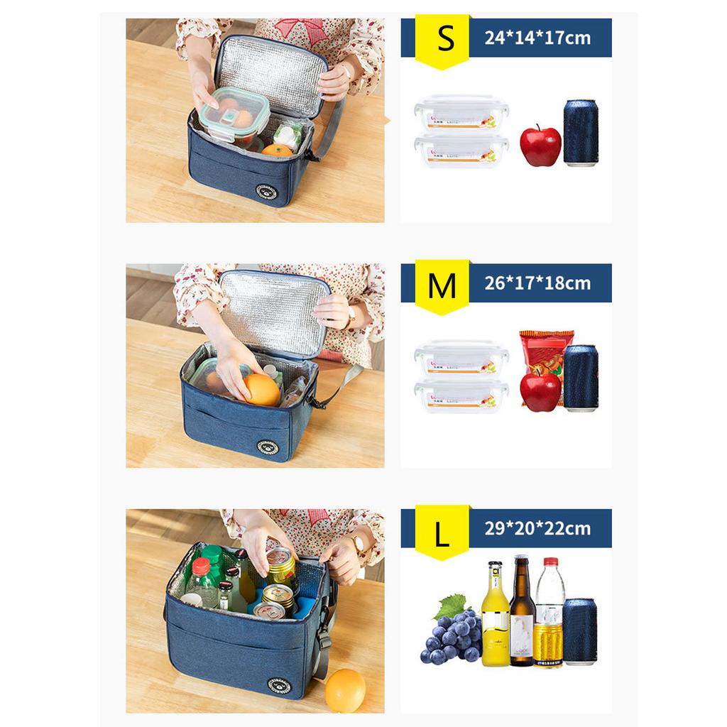 (Софиелес)Изолированная коробка для обеда для пикника, портативная охлаждаемая сумка, водонепроницаемая сумка для обеда большой емкости, сумка для пикника