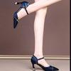  sapatos femininas women fashion wine red buckle strap floral stiletto heel shoes lady casual navy blue sexy pump ab589