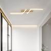 Современный светодиодный линейный потолочный светильник черного золота для гостиной столовой прихожей спальни кабинета потолочные светильники для прихожей