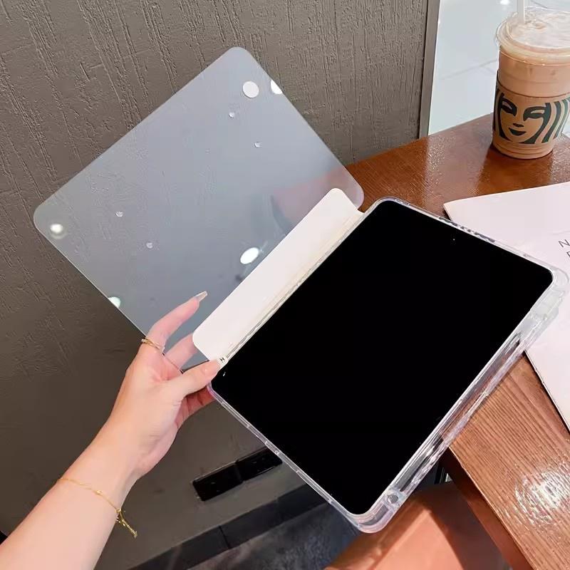 Прозрачный кристально чистый акриловый вращающийся чехол для Ipad Pro 11 Air 5 Air 4 10,9 10,2 9, 8, 7 Air 3 Pro 10,5 с гнездом для ручки