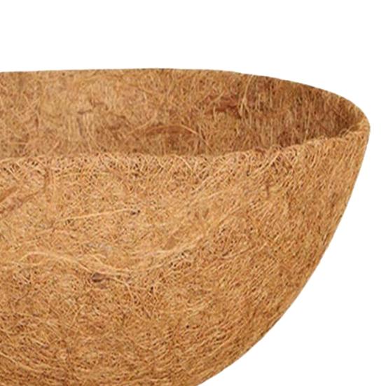 Круглая подкладка из кокосовой койры, дышащая, в помещении, на открытом воздухе, в саду, на стене, вставка для вставного горшка из натурального кокосового волокна, подкладка для цветочной корзины, садовые принадлежности