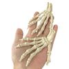 Halloween Skeleton Hand 3D Printed Plastic Human Hand Bone Model Scary Halloween Trick Props for Tableware Party Supplies Haunted House Home Decor