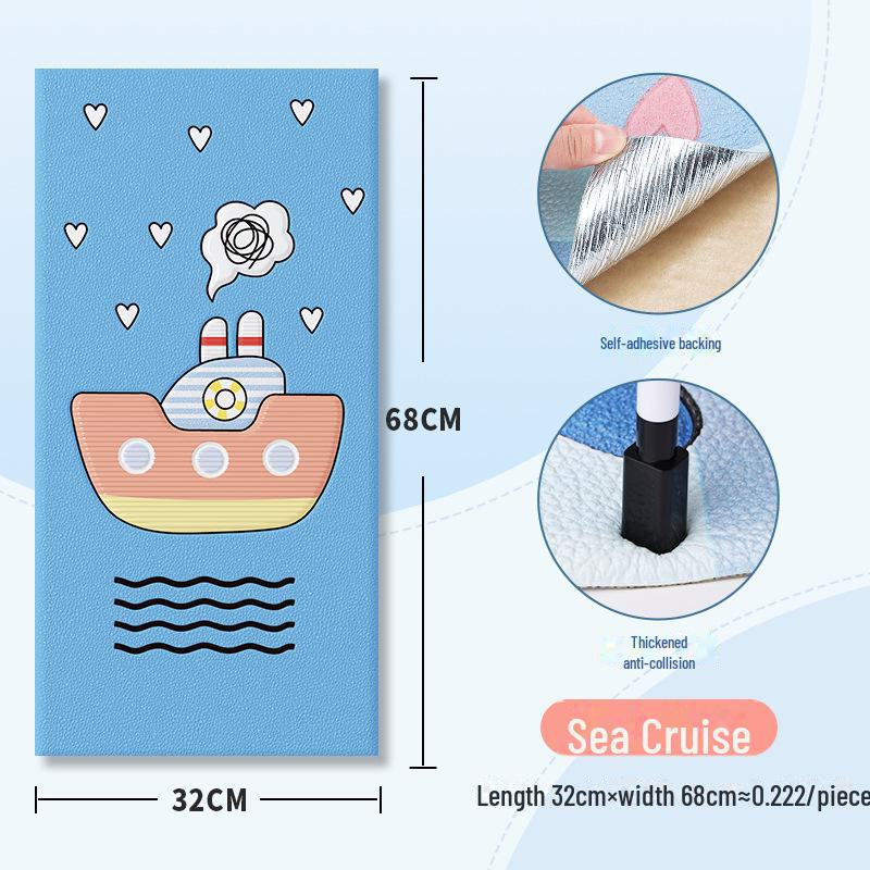 3D Soft Tatami Wall Protection Stickers - Self-Adhesive Anti-Collision for Children's Room and Bedside.