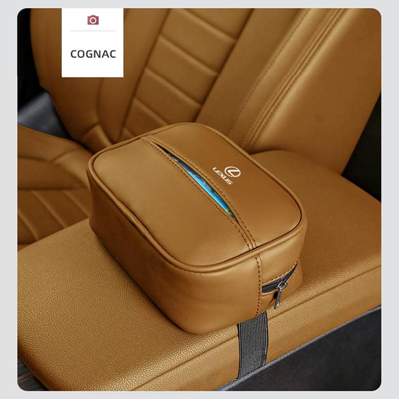 2026 Hot Interior Stickers Car Seatback Organizer Tissue Box Napkin Holder Paper Case Accessories For Lexus IS250 IS200 ES350 GS