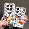 Case for Xiaomi Redmi Note 14 Pro Plus 14C 10S 11 9 10 12S Note 13 11S 13C A4 12 Soft Phone Cover Shark Crayon Shin Chan